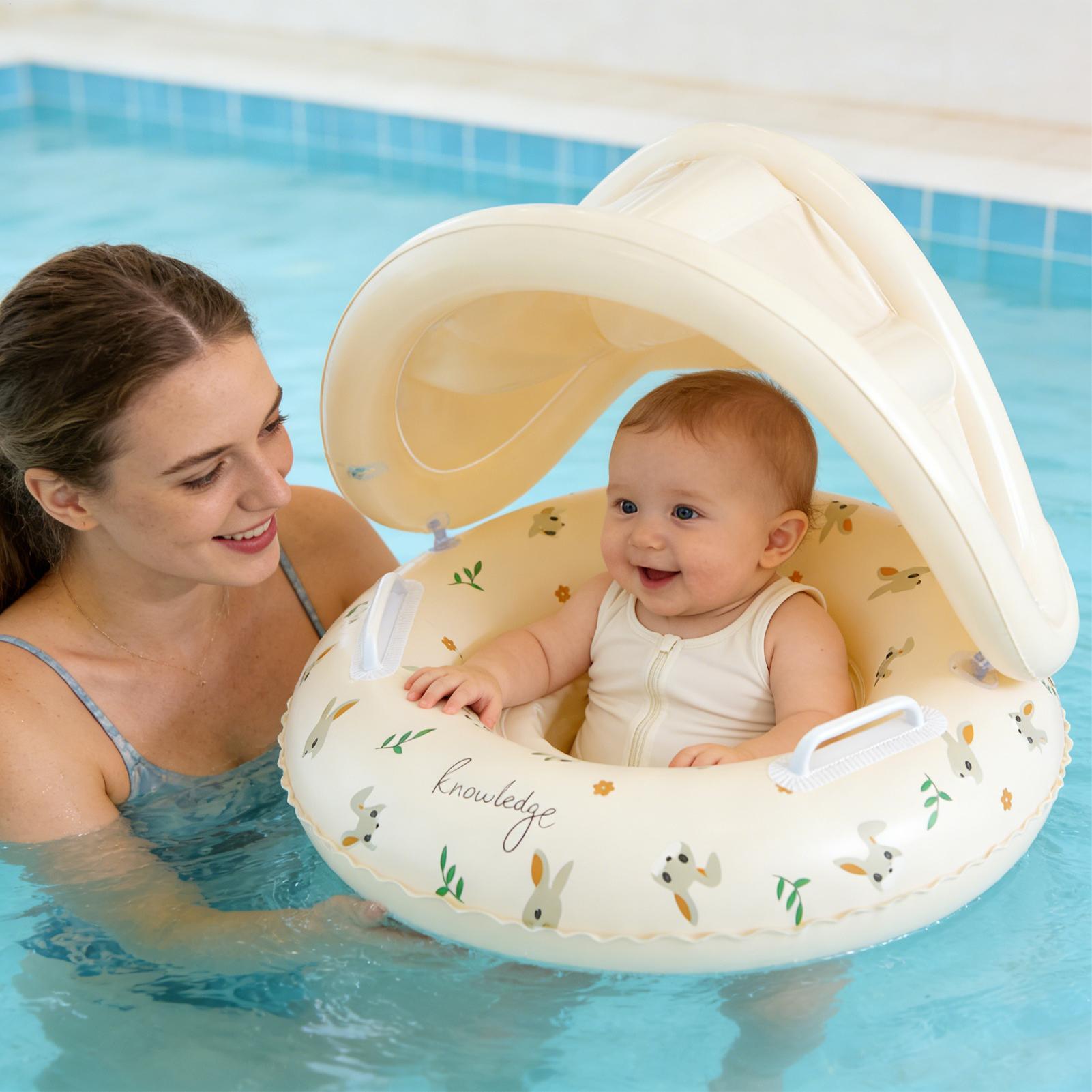 Kids Outdoor Activity Centre - Anello Galleggiante Rimovibile con Parasole per