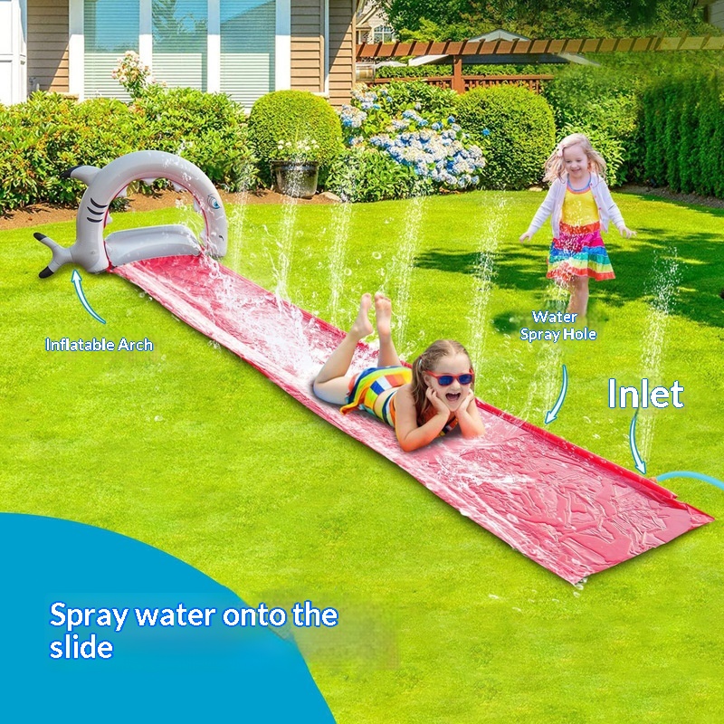 Kids Outdoor Water Toys - Scivolo d'Acqua Gonfiabile a Forma di