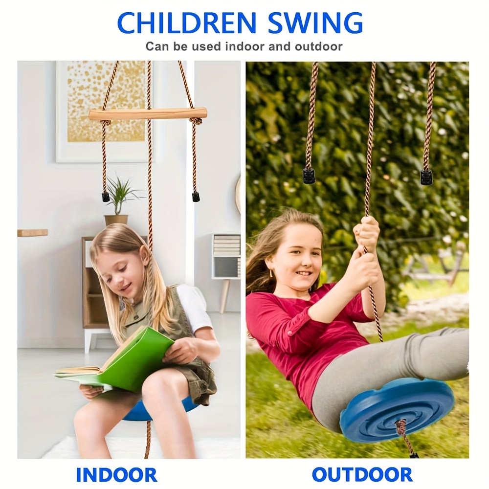 Kids Outdoor Monkey Bar Set - Altalena Rotonda da Esterno con Barra