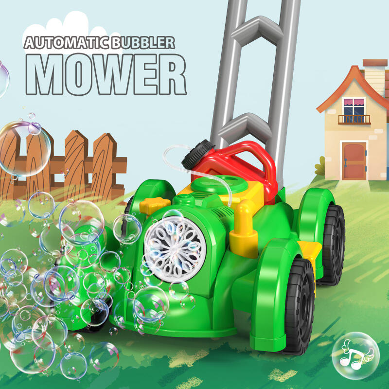 Kids Outdoor Lawn Mower - 12 fori tosaerba automatico Bubble Machine