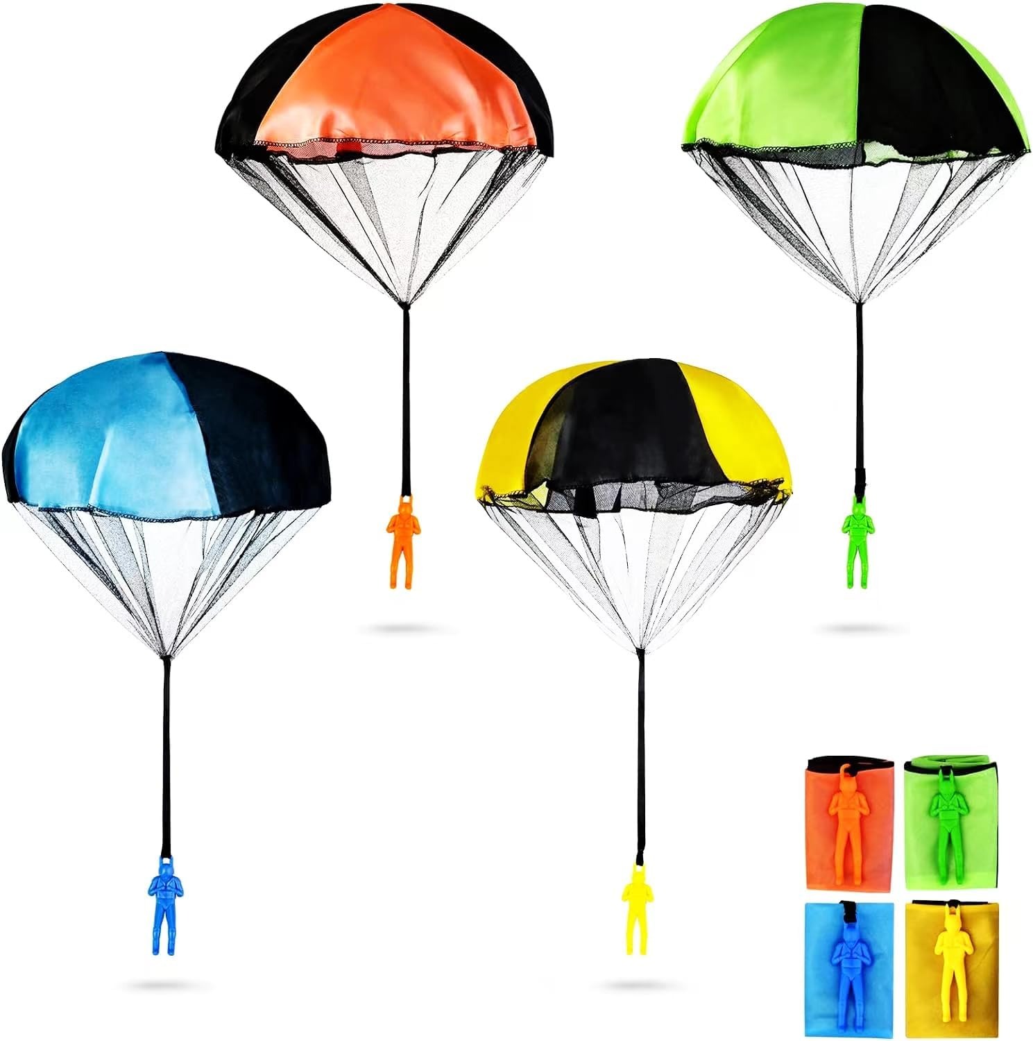 Kids Outdoor Education - Paracadute mimetico mini soldato che lancia