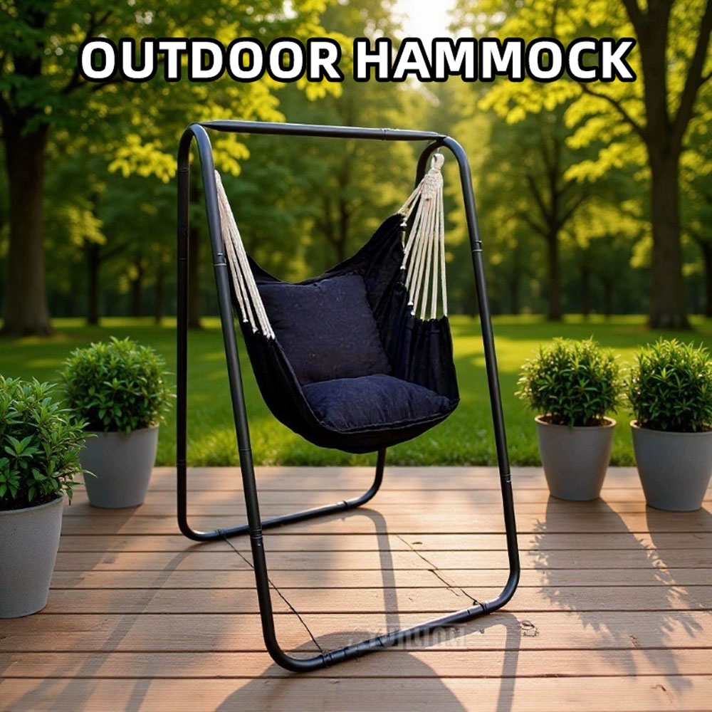 Kids Outdoor Hanging Chair - Sedia sospesa con supporto per amaca,