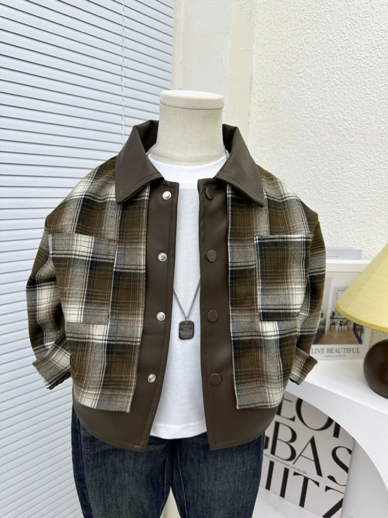 Kids Outdoor Jacket - Giacca scozzese per bambini Ragazzi Primavera