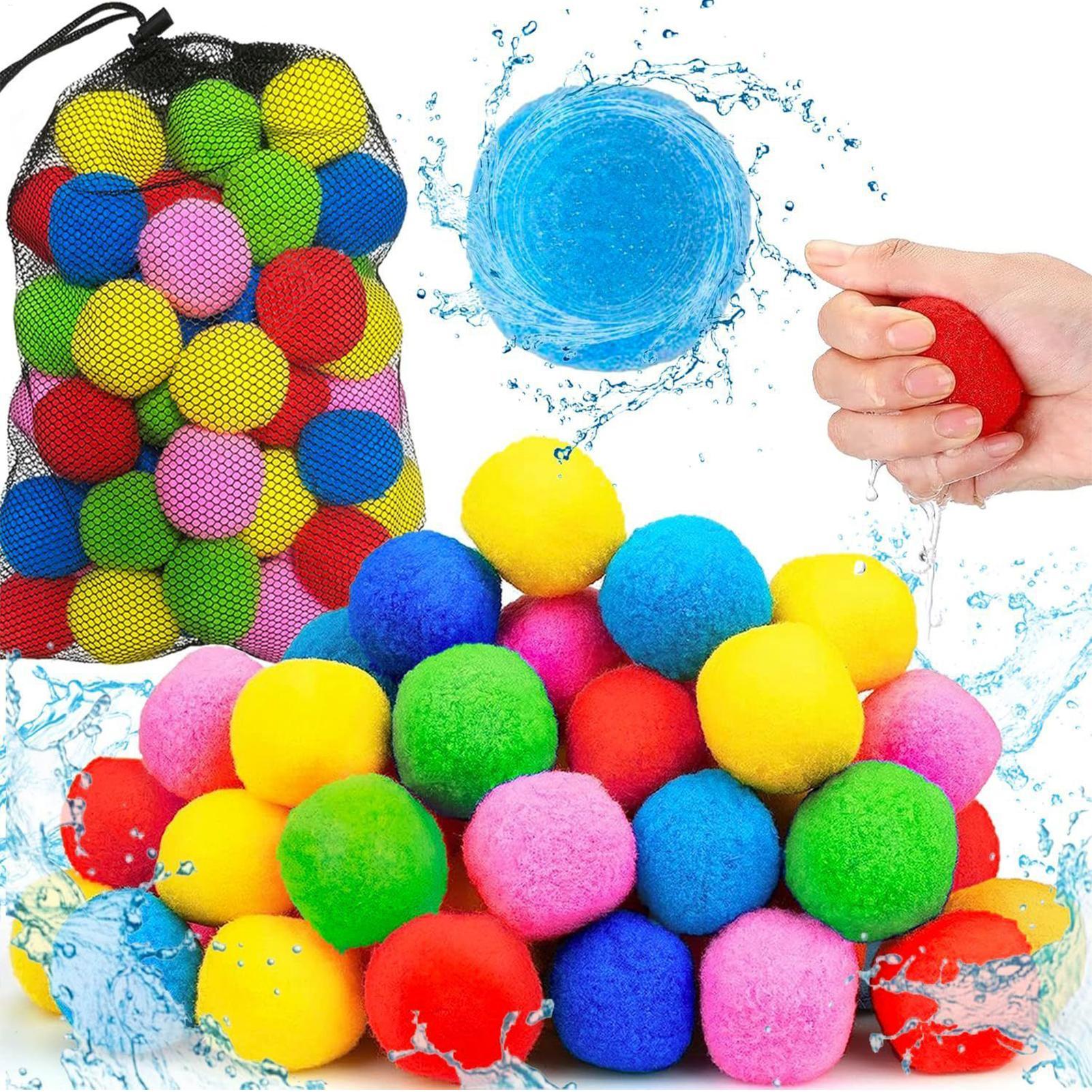 Kids Outdoor Water Toys - Set da 60 Palline d'Acqua Riutilizzabili,