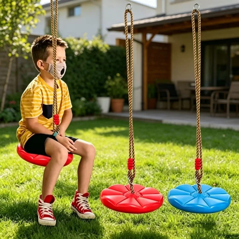 Kids Outdoor Hanging Chair - Sedia a dondolo ottagonale ispessita a