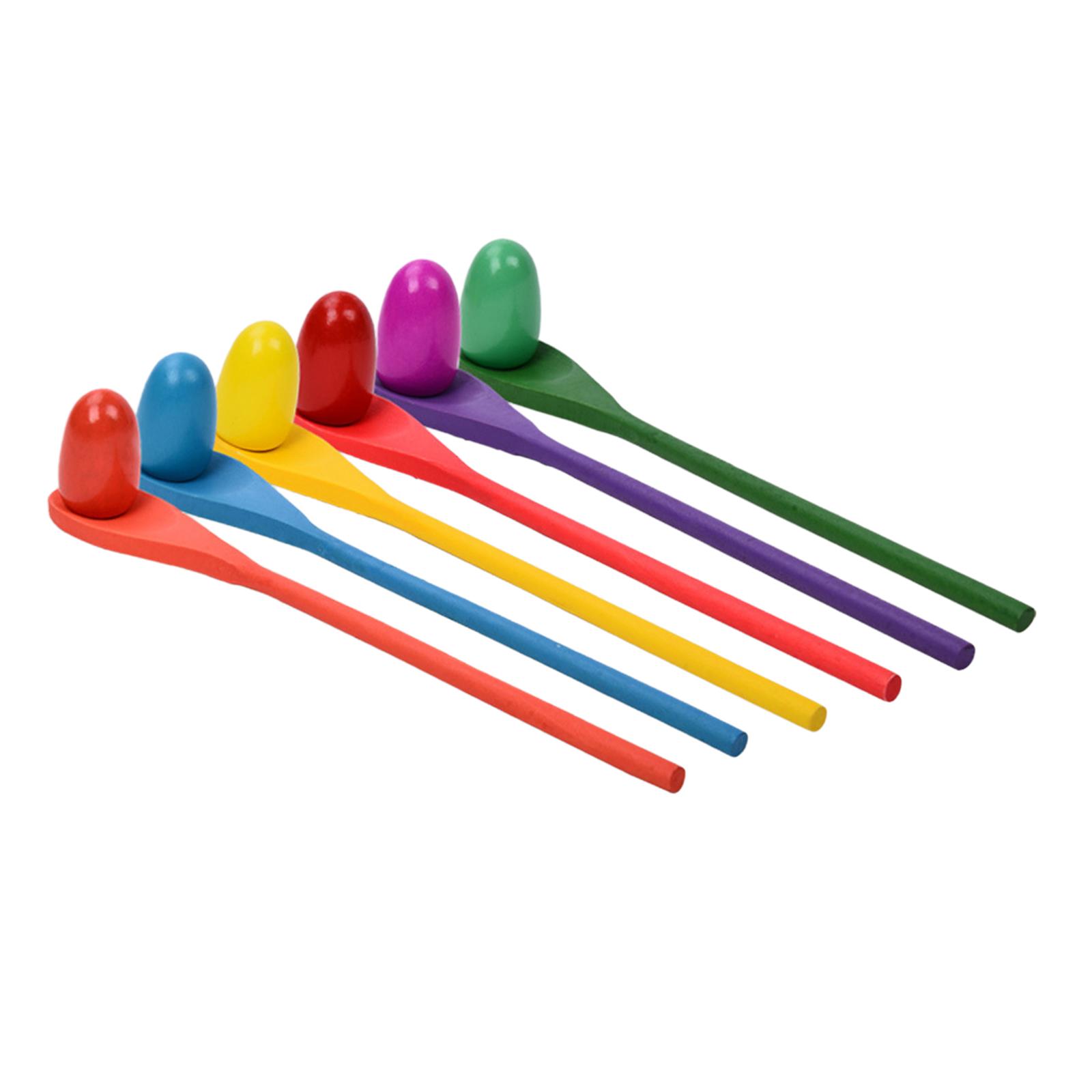 Kids Outdoor Education - Set di 6 Cucchiai per Uova,