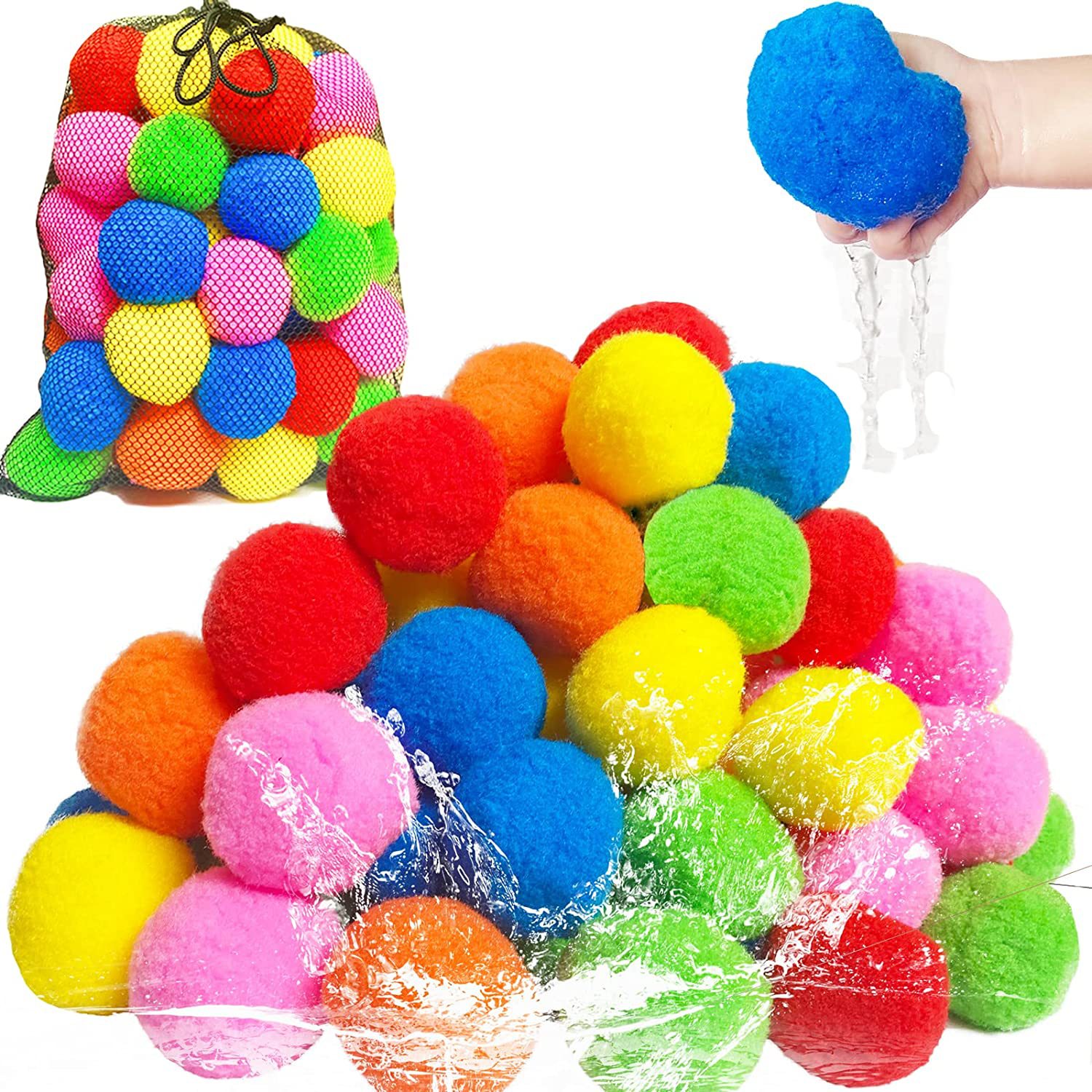 Kids Outdoor Water Toys - 12/30/60 pezzi palloncini d'acqua riutilizzabili in