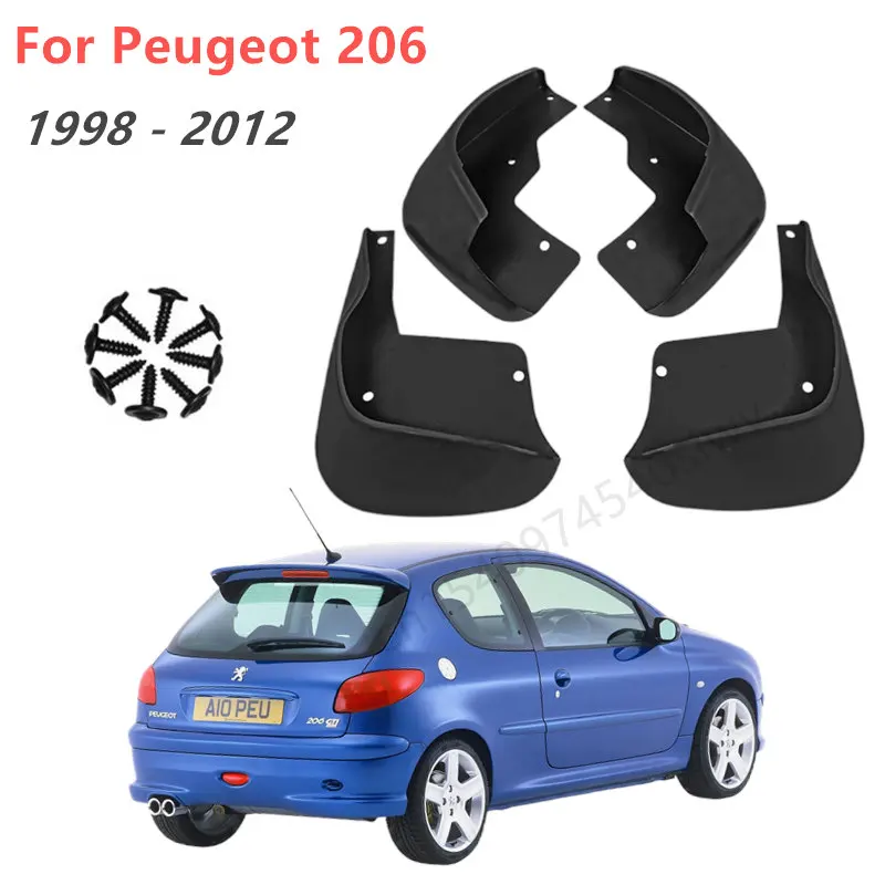 Muddy Puddle Suit - Set Paraspruzzi Auto Per Peugeot 206