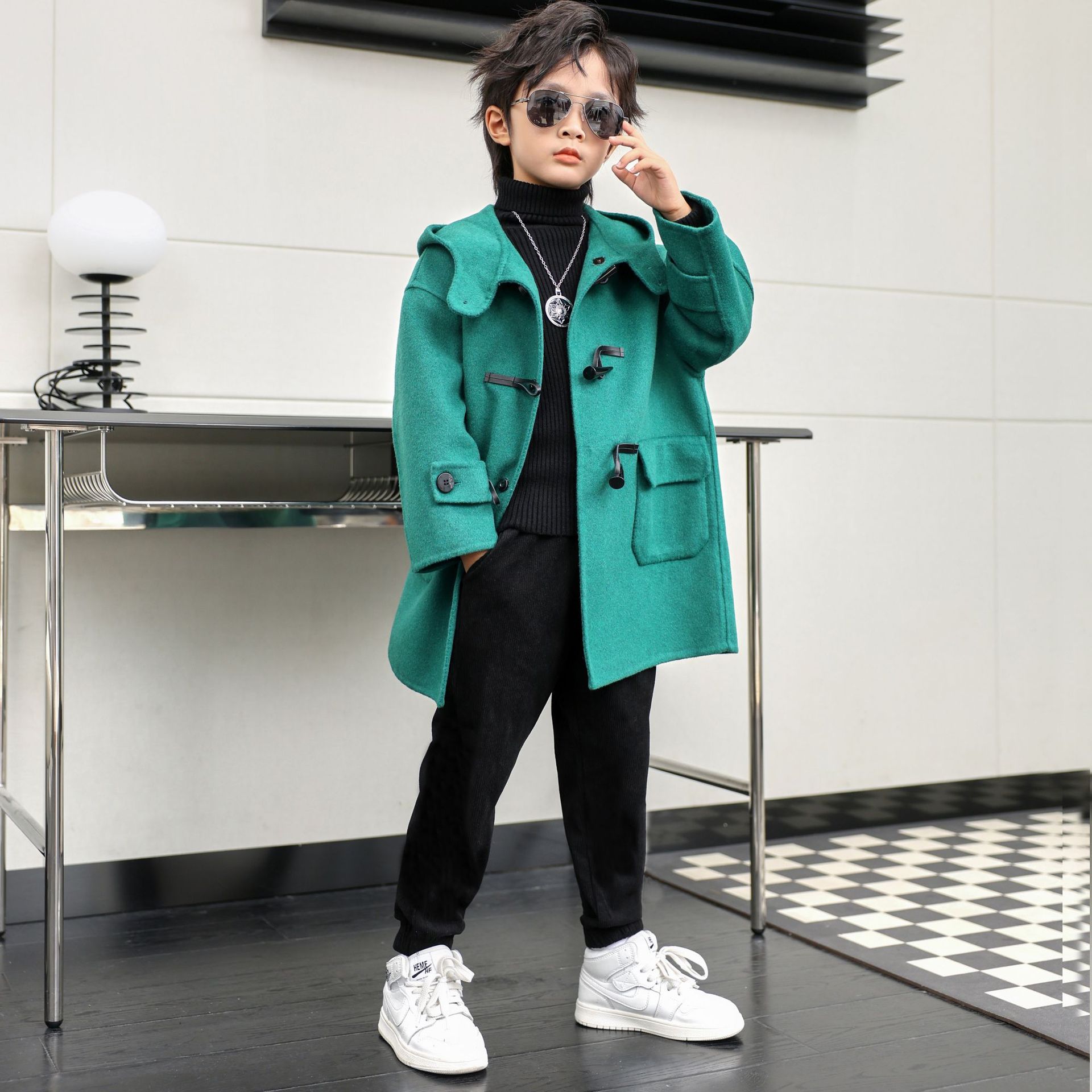 Bambini inverno rosso verde ca - Kids Outdoor Jacket recensione e prezzo