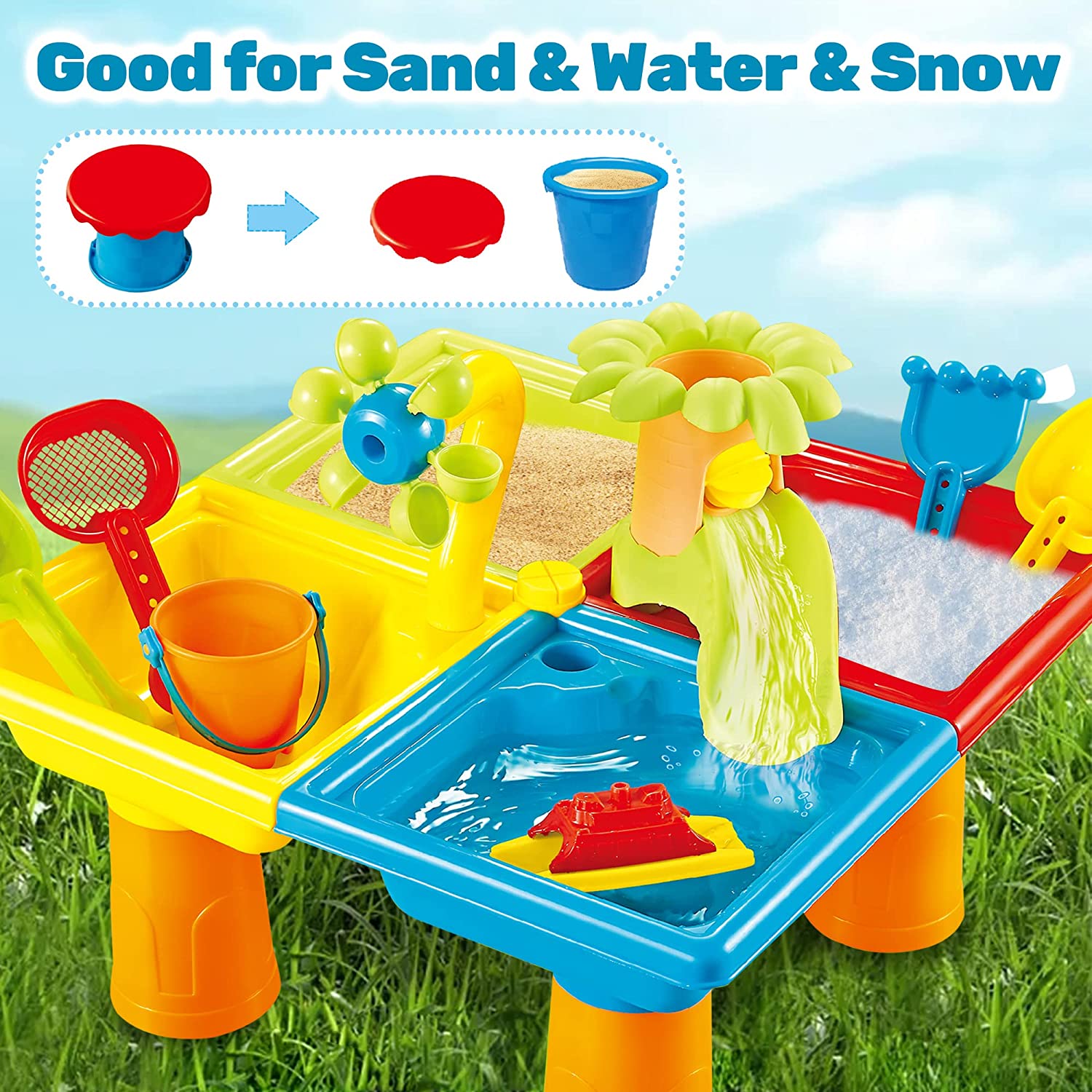 Beach Table Sand Play Toys gio - Kids Outdoor Water Toys recensione e prezzo