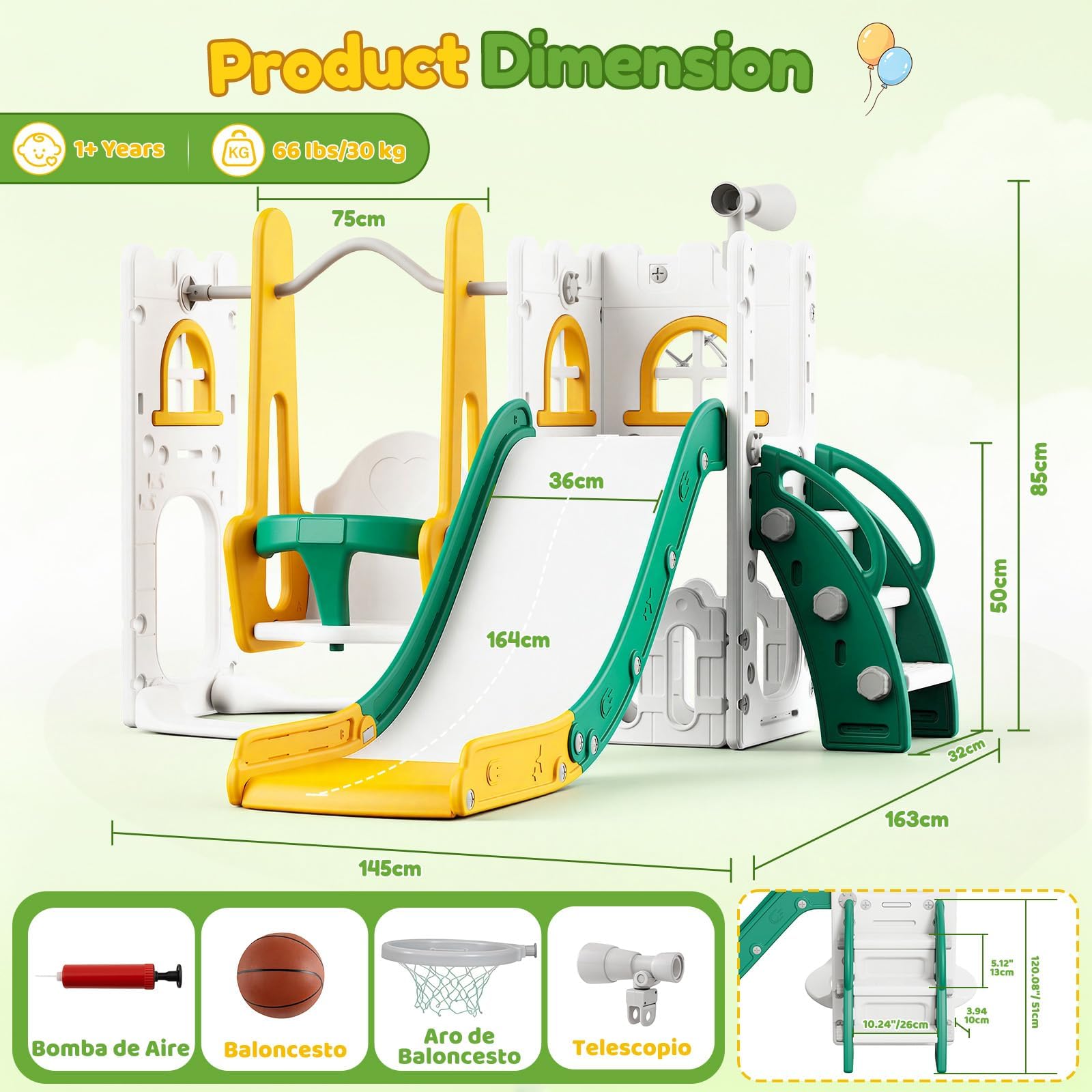 Set 7 in 1 per Bambini: Scivol - Kids Outdoor Swing recensione e prezzo