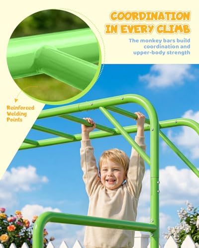 Set di barre da ginnastica per - Kids Outdoor Monkey Bar Set recensione e prezzo