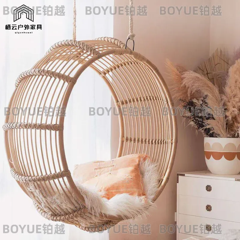 Sedia a dondolo sospesa in rat - Kids Outdoor Hanging Chair recensione e prezzo
