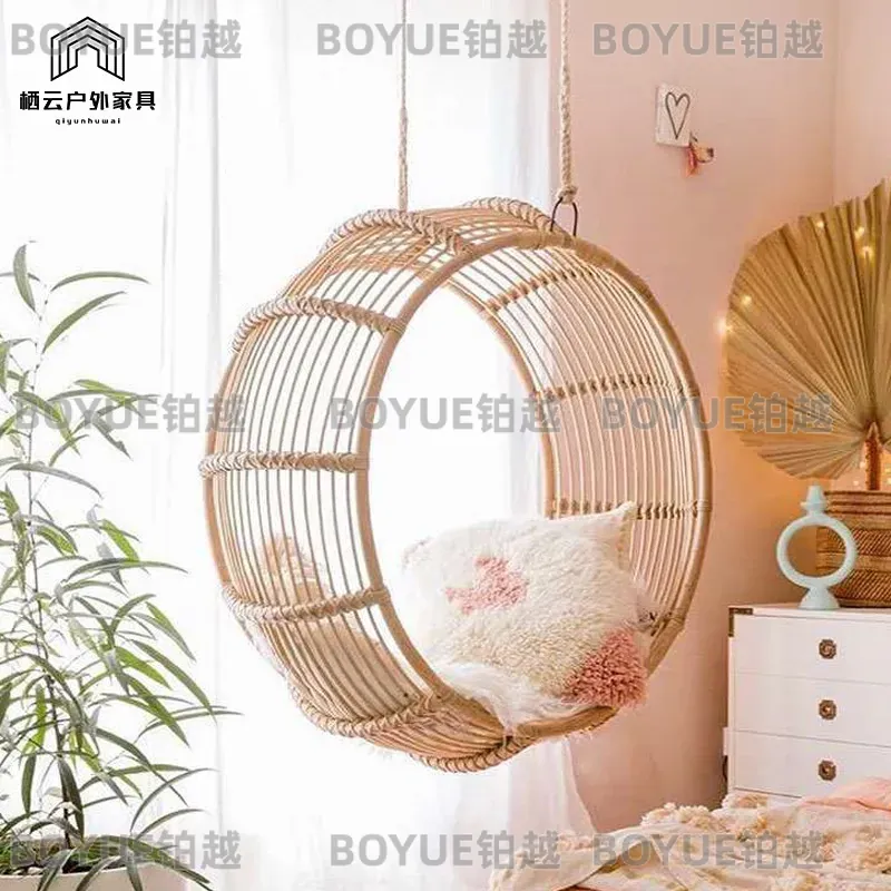 Sedia a dondolo sospesa in rat - Kids Outdoor Hanging Chair recensione e prezzo