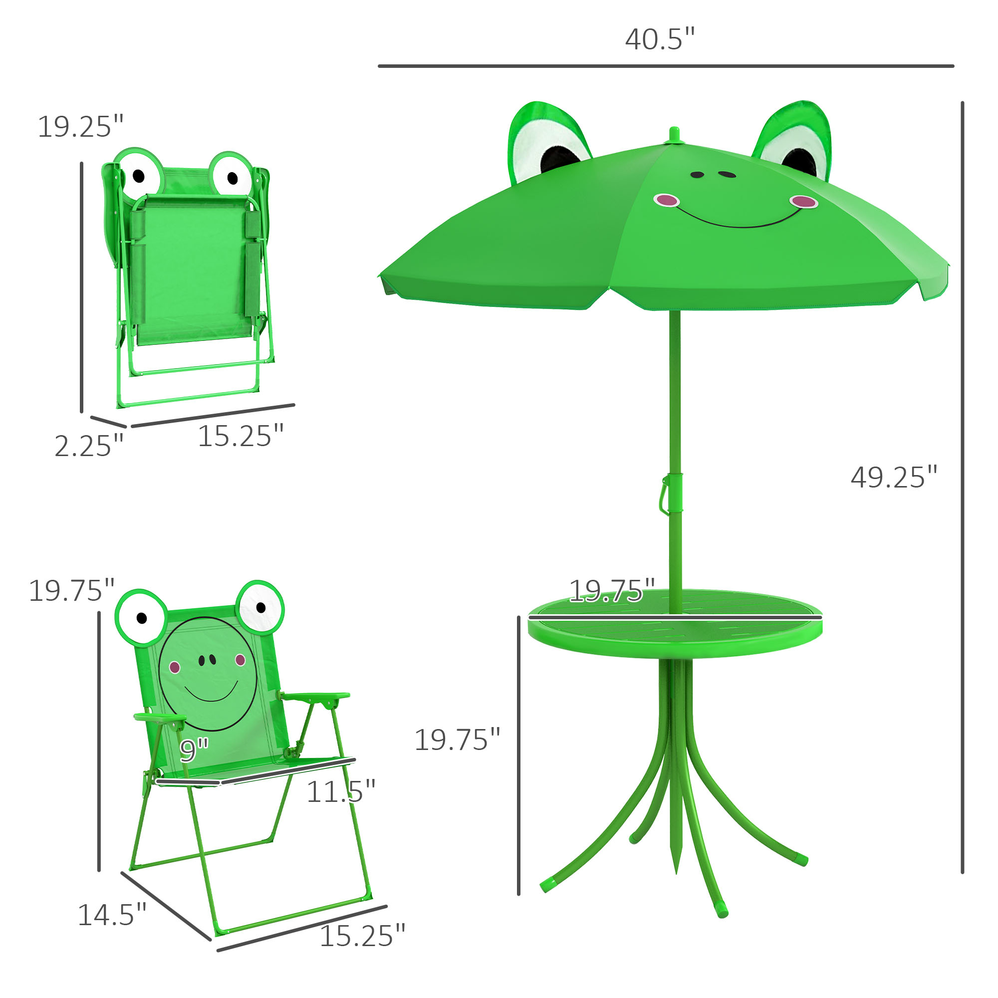 Set Tavolo e Sedie per Bambini - Kids Outdoor Table And Chair Set recensione e prezzo