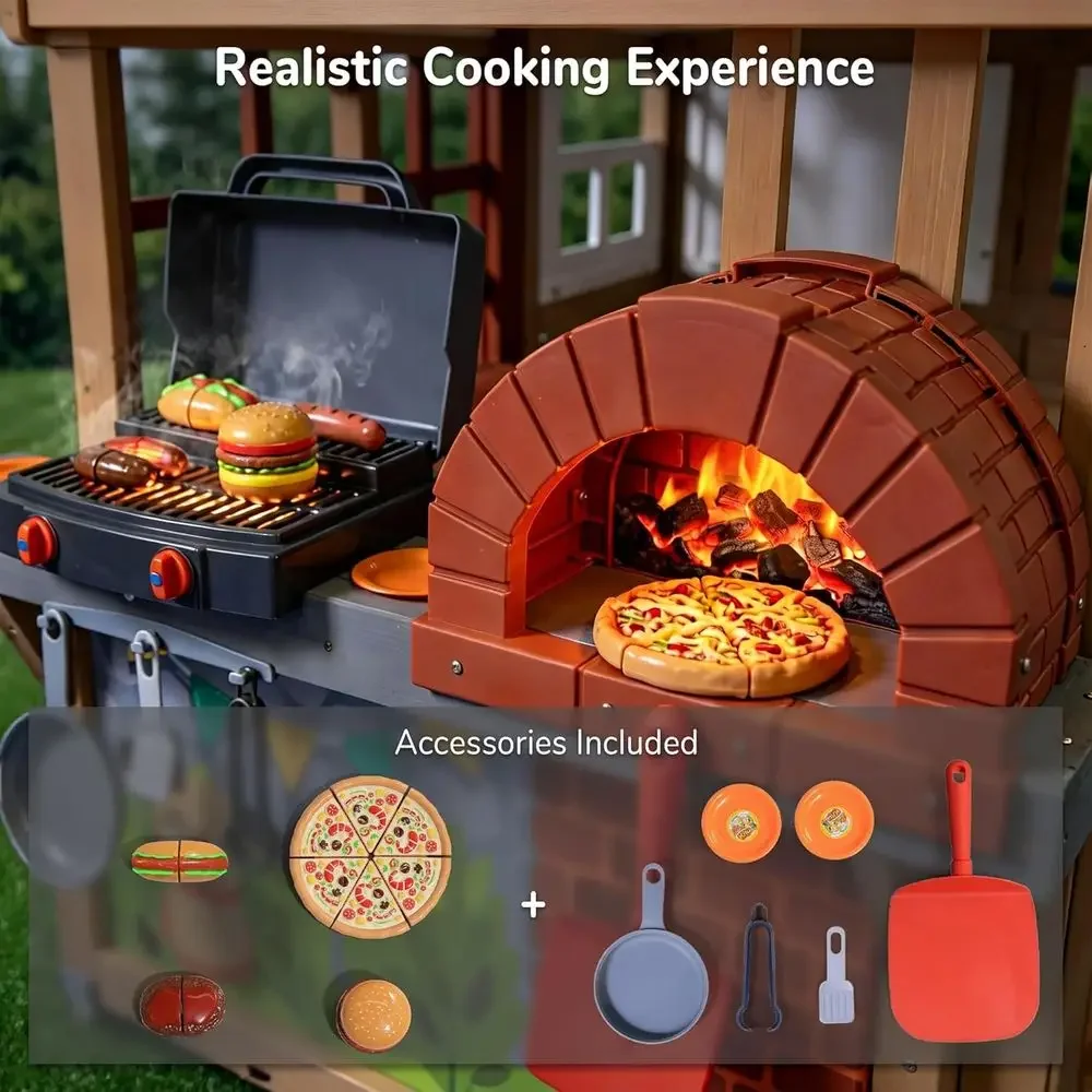 Casetta da gioco in legno per  - Kids Outdoor Grill recensione e prezzo
