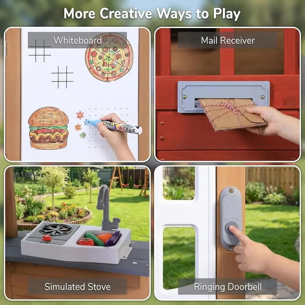Casetta da gioco in legno per  - Kids Outdoor Grill recensione e prezzo