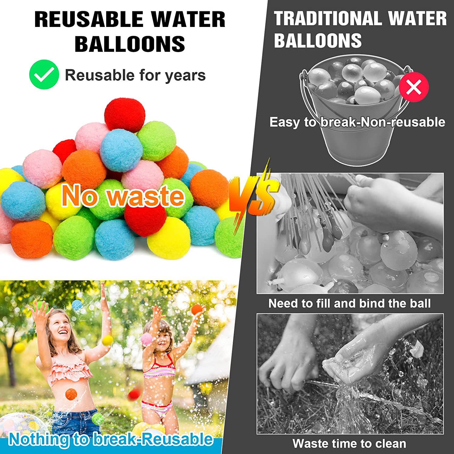 12/30/60 pezzi palloncini d'ac - Kids Outdoor Water Toys recensione e prezzo