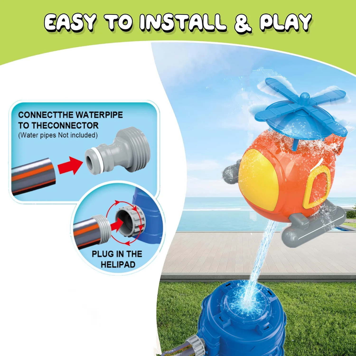Elicottero Sprinkler Acqua Gio - Kids Outdoor Water Toys recensione e prezzo