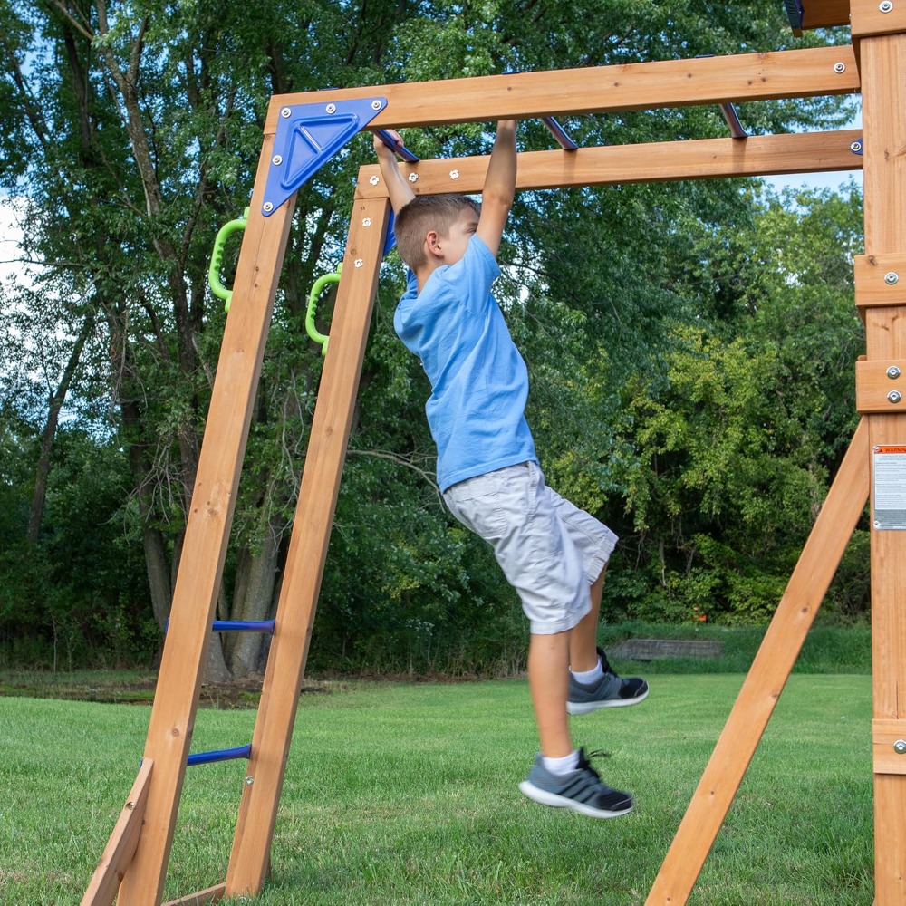 Altalena da Giardino in Legno  - Kids Outdoor Monkey Bar Set recensione e prezzo